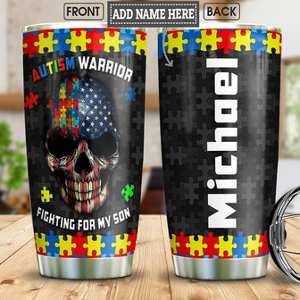 Autism Personalized Stainless Steel Tumbler 20Oz - Thegiftio