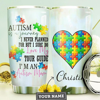 Autism Personalized Stainless Steel Tumbler 20Oz - Thegiftio