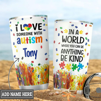 Autism Personalized Stainless Steel Tumbler 20Oz - Thegiftio