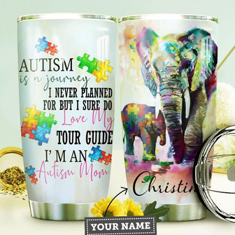 Autism Personalized Stainless Steel Tumbler 20Oz - Thegiftio