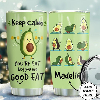 Avocado Workout Personalized Stainless Steel Tumbler 20Oz - Thegiftio UK