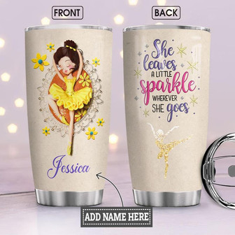 Ballet Clay Style Personalized Stainless Steel Tumbler 20Oz - Thegiftio UK
