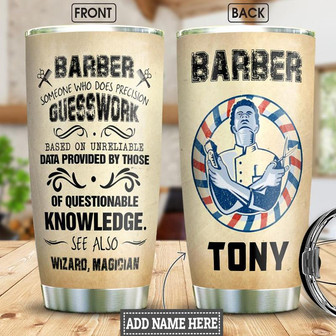 Barber Personalized Stainless Steel Tumbler 20Oz - Thegiftio UK