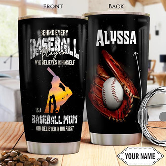 Baseball Mom Personalized Stainless Steel Tumbler 20Oz - Thegiftio UK