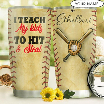 Baseball Personalized Stainless Steel Tumbler 20Oz - Thegiftio UK