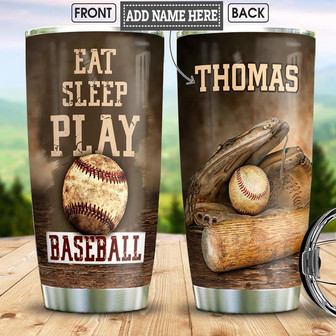 Baseball Personalized Stainless Steel Tumbler 20Oz - Thegiftio UK