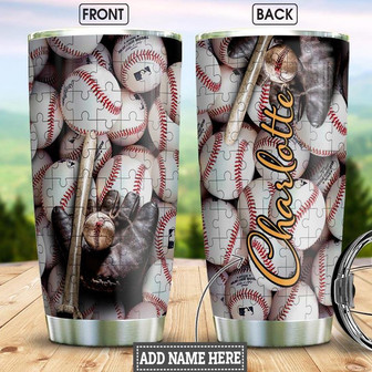 Baseball Personalized Stainless Steel Tumbler 20Oz - Thegiftio UK