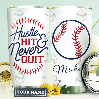 Baseball Personalized Stainless Steel Tumbler 20Oz - Thegiftio UK