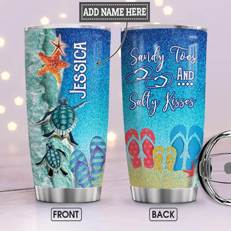 Beach Lover Personalized Stainless Steel Tumbler 20Oz - Thegiftio UK