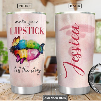 Beauty Makeup Personalized Stainless Steel Tumbler 20Oz - Thegiftio UK