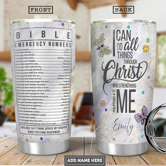 Bible Jewelry Style Personalized Stainless Steel Tumbler 20Oz - Thegiftio UK