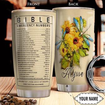 Bible Number Personalized Stainless Steel Tumbler 20Oz - Thegiftio UK