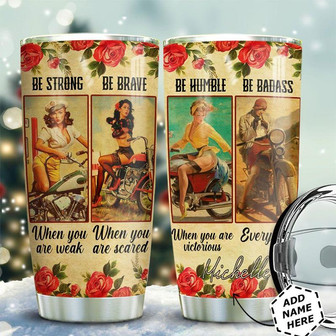 Biker Personalized Stainless Steel Tumbler 20Oz - Thegiftio UK