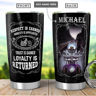 Biker Personalized Stainless Steel Tumbler 20Oz - Thegiftio UK