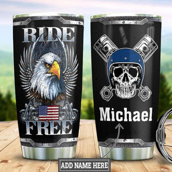 Biker Personalized Stainless Steel Tumbler 20Oz - Thegiftio UK