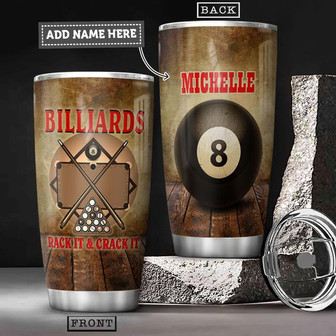 Billiard Personalized Stainless Steel Tumbler 20Oz - Thegiftio UK