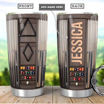 Billiard Pool Personalized Stainless Steel Tumbler 20Oz - Thegiftio UK