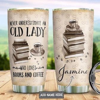 Book Coffee Personalized Stainless Steel Tumbler 20Oz - Thegiftio UK