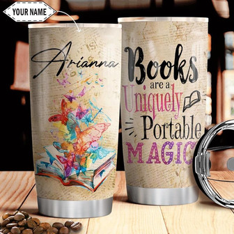 Book Lover Personalized Stainless Steel Tumbler 20Oz - Thegiftio UK