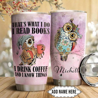 Book Lover Personalized Stainless Steel Tumbler 20Oz - Thegiftio UK