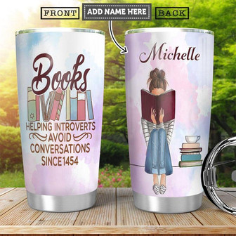 Book Personalized Stainless Steel Tumbler 20Oz - Thegiftio UK