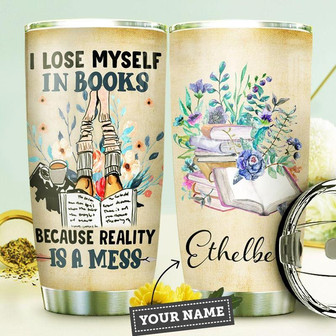 Books Personalized Stainless Steel Tumbler 20Oz - Thegiftio UK