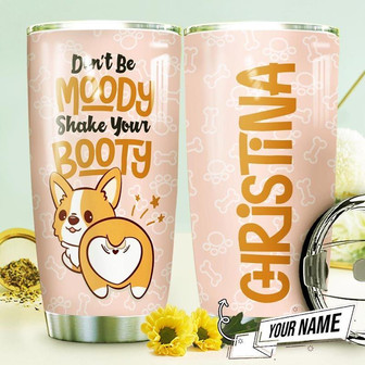Booty Corgi Personalized Stainless Steel Tumbler 20Oz - Thegiftio UK
