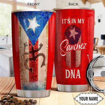 Boricua Puerto Rico Personalized Stainless Steel Tumbler 20Oz - Thegiftio UK