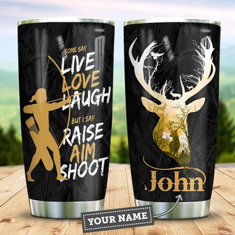Bowhunting Personalized Stainless Steel Tumbler 20Oz - Thegiftio UK