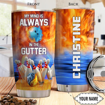 Bowling Yingyang Personalized Stainless Steel Tumbler 20Oz - Thegiftio UK