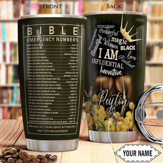 Bw Bible Personalized Stainless Steel Tumbler 20Oz - Thegiftio UK