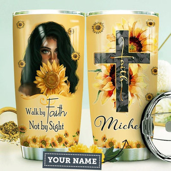 Bw Faith Personalized Stainless Steel Tumbler 20Oz - Thegiftio UK