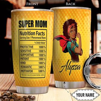Bw Super Mom Facts Personalized Stainless Steel Tumbler 20Oz - Thegiftio UK