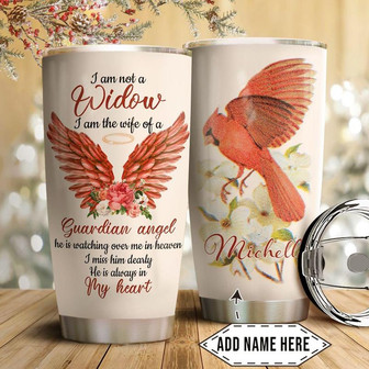 Cardinal Widow Personalized Stainless Steel Tumbler 20Oz - Thegiftio UK