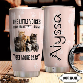 Cat Personalized Stainless Steel Tumbler 20Oz - Thegiftio UK