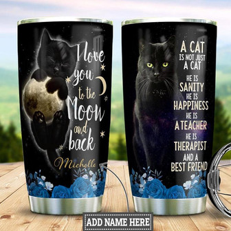 Cat Personalized Stainless Steel Tumbler 20Oz - Thegiftio UK
