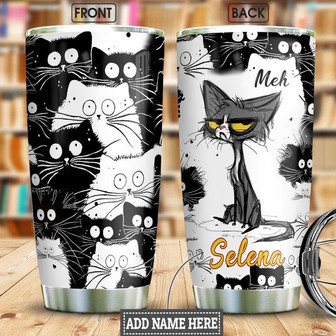 Cat Personalized Stainless Steel Tumbler 20Oz - Thegiftio UK