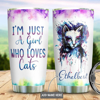 Cat Personalized Stainless Steel Tumbler 20Oz - Thegiftio UK