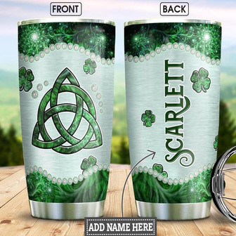 Celtic Irish Personalized Stainless Steel Tumbler 20Oz - Thegiftio