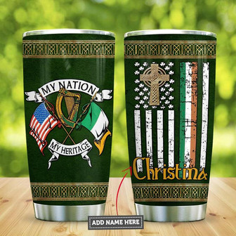 Celtic My Nation My Heritage Personalized Stainless Steel Tumbler 20Oz - Thegiftio UK