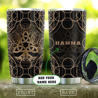 Celtic Tree Of Life Personalized Stainless Steel Tumbler 20Oz - Thegiftio