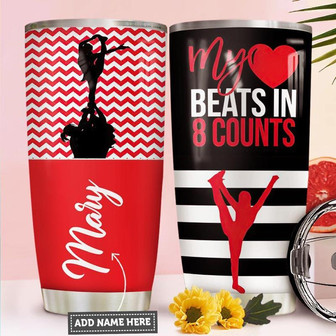 Cheerleader Personalized Stainless Steel Tumbler 20Oz - Thegiftio UK