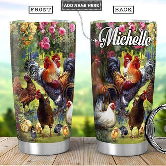 Chicken Farm Personalized Stainless Steel Tumbler 20Oz - Thegiftio UK
