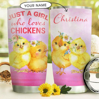 Chicken Personalized Stainless Steel Tumbler 20Oz - Thegiftio UK