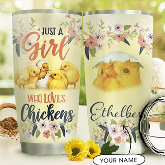 Chicken Personalized Stainless Steel Tumbler 20Oz - Thegiftio UK
