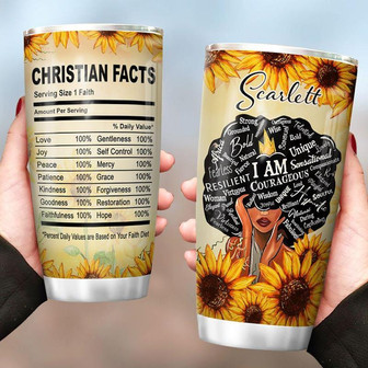 Christian Facts Personalized Stainless Steel Tumbler 20Oz - Thegiftio UK