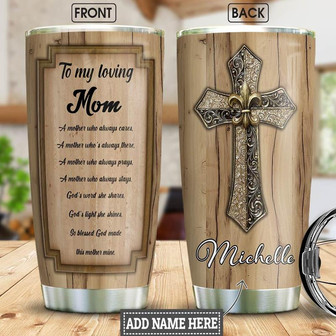 Christian Mom Personalized Stainless Steel Tumbler 20Oz - Thegiftio UK
