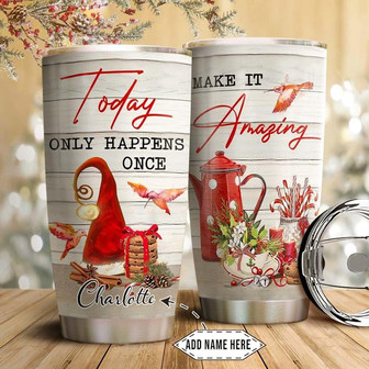 Christmas Cardinal Personalized Stainless Steel Tumbler 20Oz - Thegiftio UK