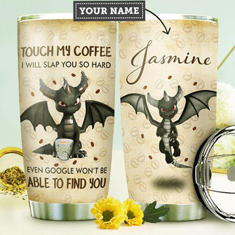 Coffee Dragon Personalized Stainless Steel Tumbler 20Oz - Thegiftio UK