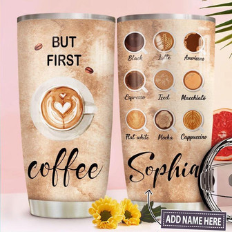 Coffee Personalized Stainless Steel Tumbler 20Oz - Thegiftio UK